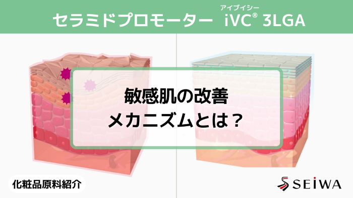 【化粧品原料講座】敏感肌を改善するビタミンC誘導体「iVC（アイブイシー） 3LGA」