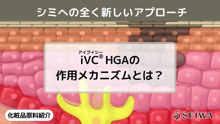 【化粧品原料講座】新しいメカニズムでシミにアプローチする成分「iVC（アイブイシー） HGA」